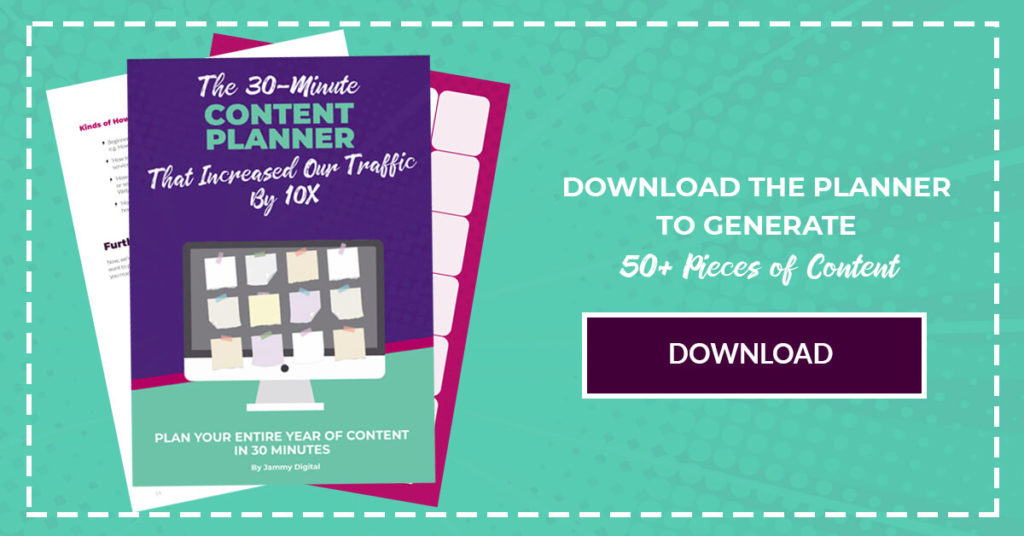Download Our Content Marketing Planner