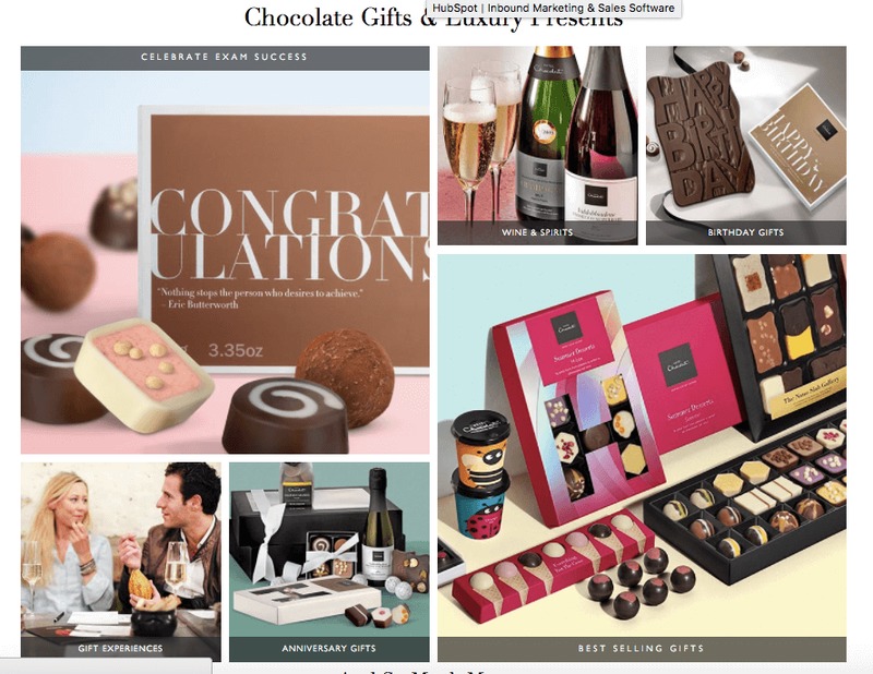 Hotel Chocolat Homepage Call To Action