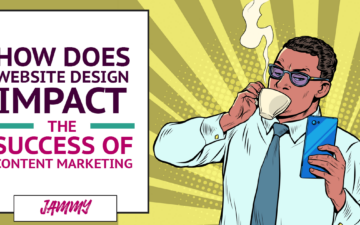 How does website design impact content marketing?